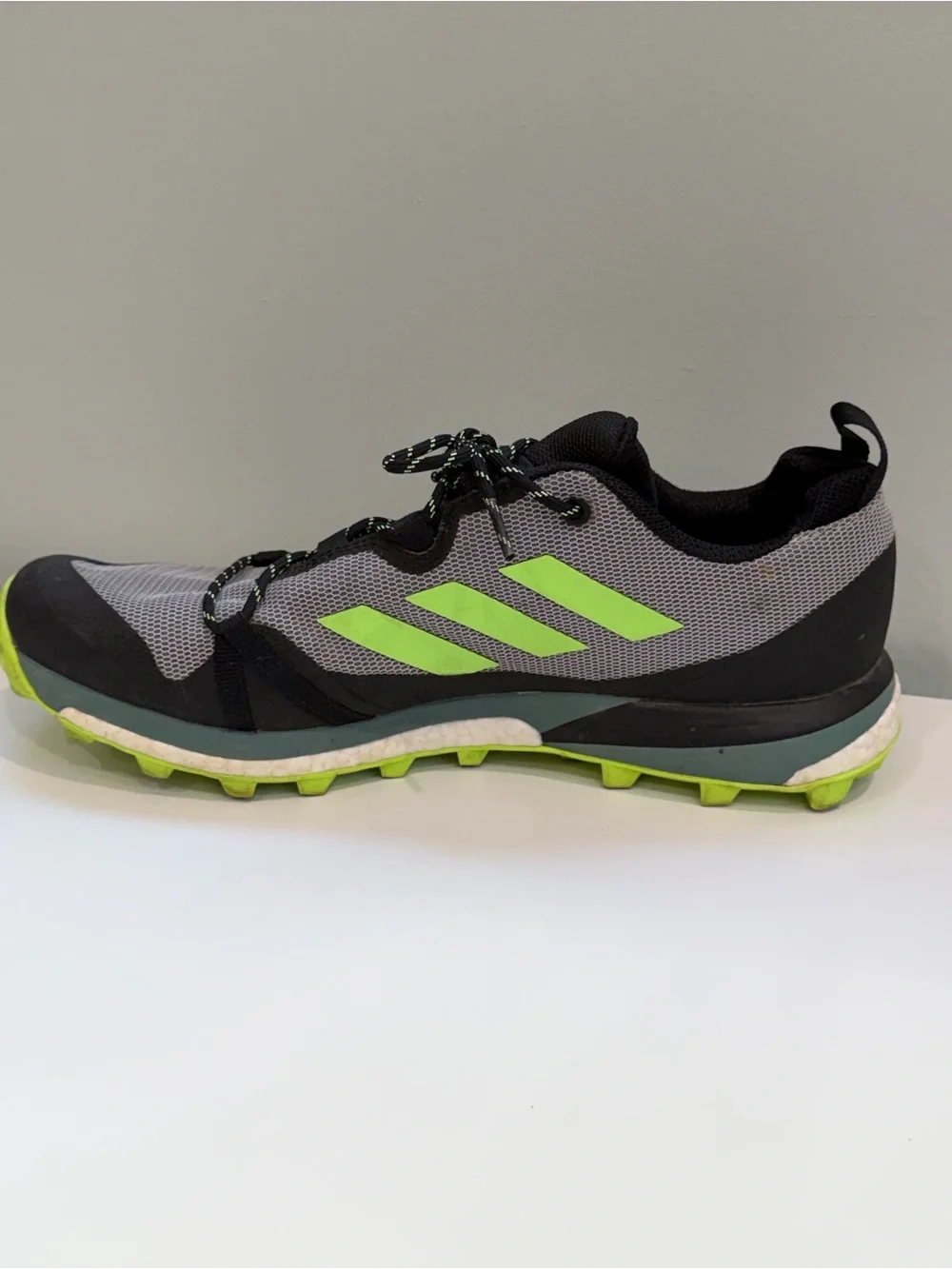 Adidas Terrex Two Ultra Boost Gray Mens 10 Trail Running Shoes Hiking Outdoor